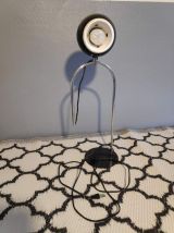 lampe eyeball métal noir et chromé réglable