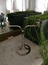 Bougeoir argent signé Broncz