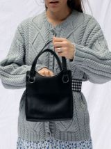 Mini sac vernis noir 60’s fermoir porte monnaie