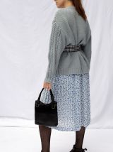 Mini sac vernis noir 60’s fermoir porte monnaie