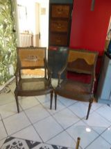 Paire de Fauteuil cannés Napoléon III anciens