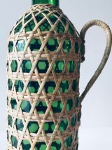 Bouteille décorative avec osier