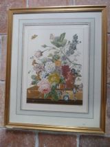 Lithographie "bouquet de fleurs" Antoine Chazal chez Mourlot