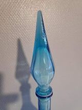 carafe italienne empoli bleu clair avec bouchon flamme