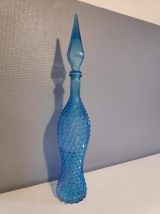 carafe italienne empoli bleu clair avec bouchon flamme