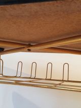 Table porte tourne disque et vinyles années 60