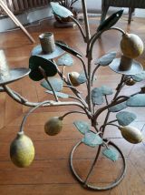 Bougeoir végétal vintage