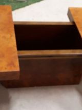 table basse bar a coulisse 1970 en loupe 