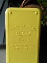 Lot de 2 boites Suchard en plastique jaune