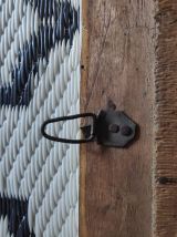 miroir ancien au mercure cadre en bois peint 