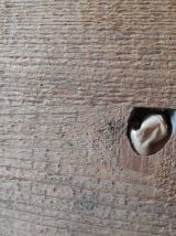 miroir ancien au mercure cadre en bois peint 