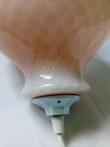 Suspension en verre en forme de fleur  de couleur rose