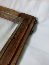 Porte vitrée en bois avec loquet en fer