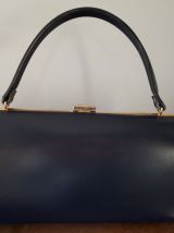 Sac bleu marine vintage rétro