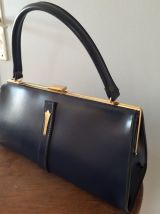 Sac bleu marine vintage rétro