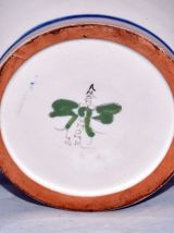 Pot à tabac avec couvercle en céramique signé (petit éclat)