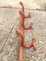 patères anciennes en bois, vintage