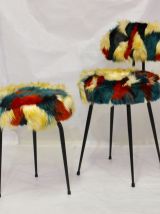 Chaise et tabouret Pelfran des années 70