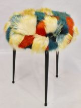 Chaise et tabouret Pelfran des années 70