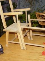 Chaise haute poupée années 50/60