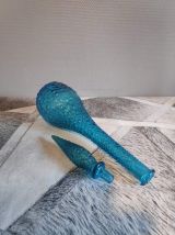 carafe italienne empoli bleu clair avec bouchon flamme