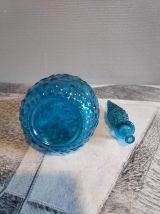 carafe italienne empoli bleu clair avec bouchon flamme