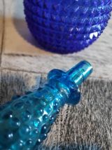 carafe empoli bleu foncé avec bouchon bleu clair