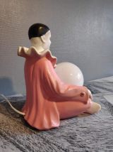 lampe Pierrot rose des années 70