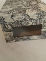 Boite vintage toile de jouy
