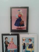 Médaillon et carte les amoureux de Peynet