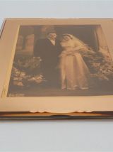 Cadre photo miroir rosé