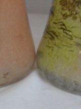 Paire de vases diabolos émaillés signés Legras