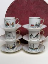 6 tasses à moka vintage