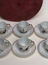 6 tasses à moka vintage