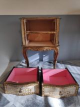 chevet style vénitien du XIXe siècle doré à la feuille d'or