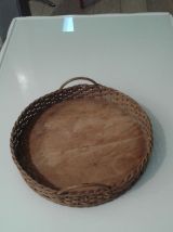 Plateau de service rotin.