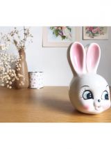 Dévidoir tire-ficelle lapin en céramique 