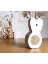 Dévidoir tire-ficelle lapin en céramique 