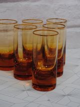 6 verres à whisky en cristal Moser