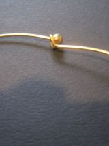 collier raz du cou femme diamètre ras du cou 14 cm  doré