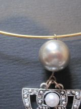 collier raz du cou femme doré