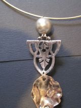 collier raz du cou femme doré