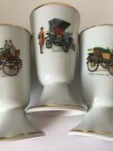 Lot 5 mazagrans tasses à thé porcelaine de Limoges