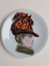 Assiettes sérigraphiées belle époque