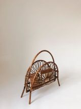 Porte-revue en rotin