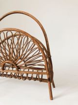 Porte-revue en rotin