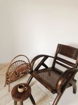 Porte-revue en rotin