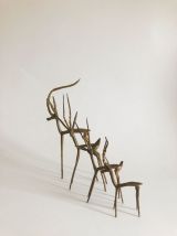 Ensemble antilopes gazelles laiton