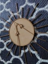 miroir soleil mural avec métal doré vintage des années 60