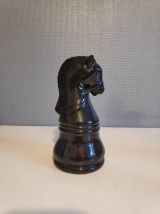 pièces d'échec pour décoration en céramique blanche ou noire